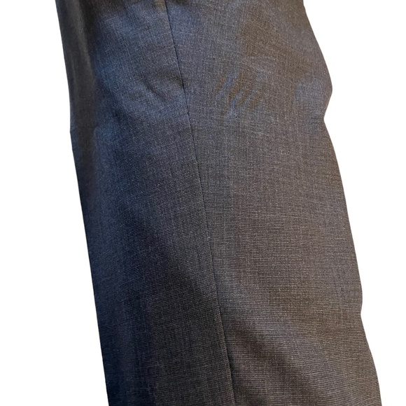 Hart Schaffner Marx Classic Suit Charcoal Grey Cuff/Pleated Pants 44R Drycleaned - Picture 6 of 16